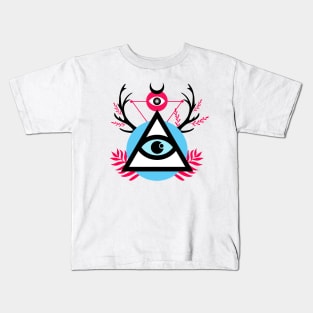 Illuminati Deer Kids T-Shirt